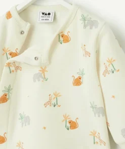 Sweat garçon naissance imprimé animaux