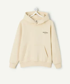 Sweat garçon oversize beige
