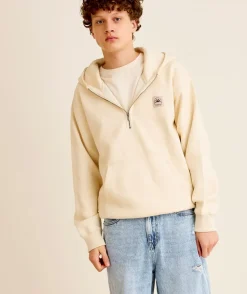 Sweat garçon oversize crème