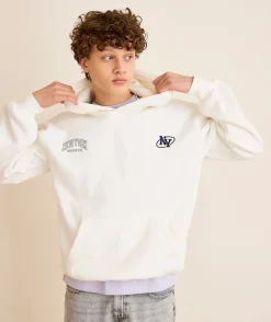 Sweat garçon oversize imprimé écru