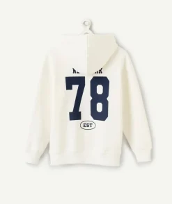 Sweat garçon oversize imprimé écru