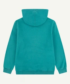 Sweat garçon oversize turquoise
