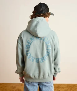 Sweat garçon oversize vert imprimé