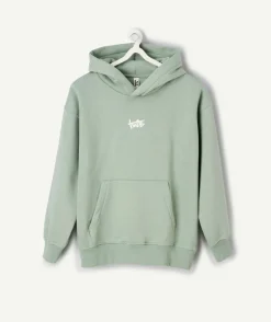 Sweat garçon vert imprimé