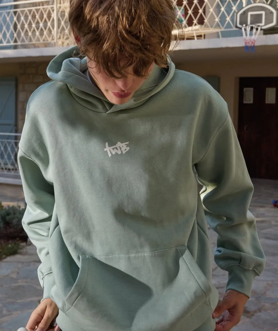 Sweat garçon vert imprimé