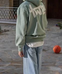Sweat garçon vert imprimé