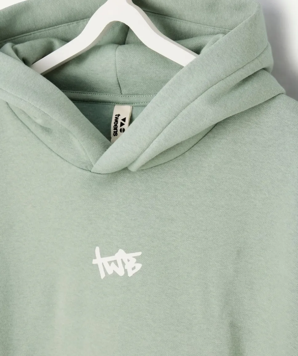 Sweat garçon vert imprimé