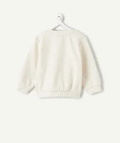Sweat naissance garçon blanc imprimé éléphant