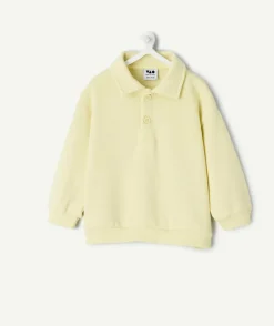 Sweat polo bébé garçon jaune