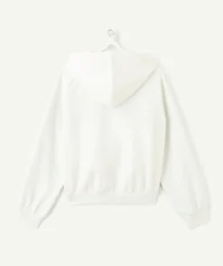 Sweat zippé fille droit bicolore