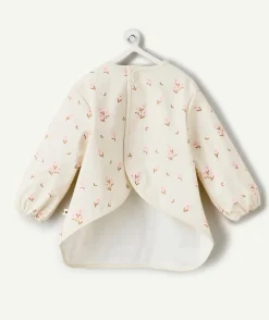Tablier bébé fille imprimé fleuri
