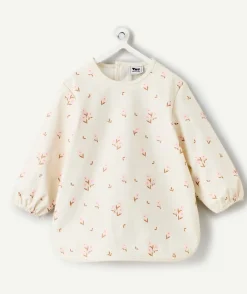 Tablier bébé fille imprimé fleuri