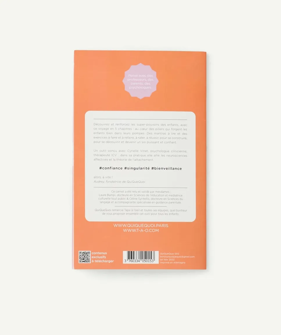Tao x quiquequoi carnet d'acquisition des super pouvoirs