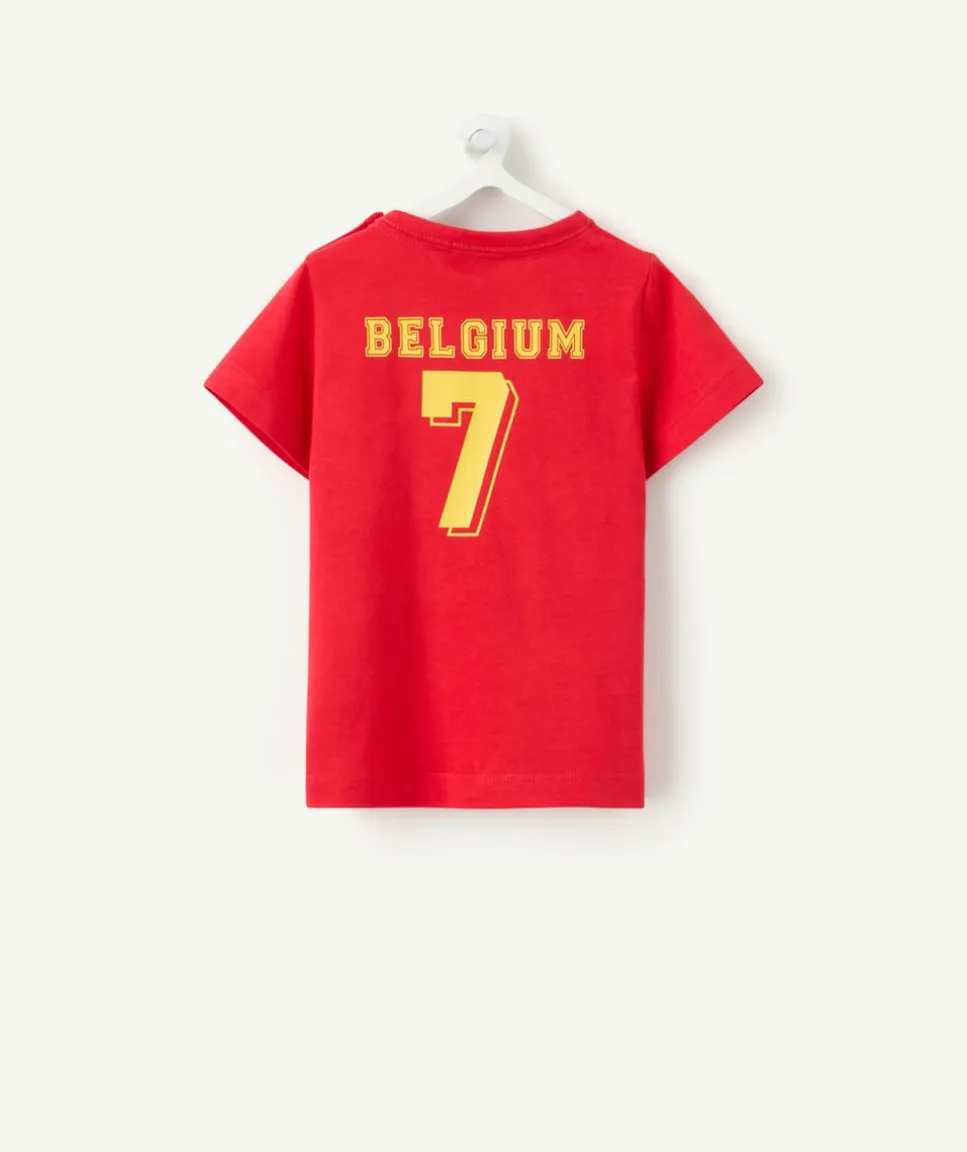 Tee-shirt de foot bébé garçon rouge belgique