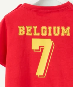 Tee-shirt de foot bébé garçon rouge belgique