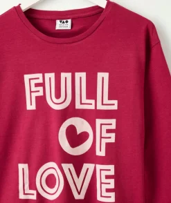 Tee-shirt fille manches longues imprimé