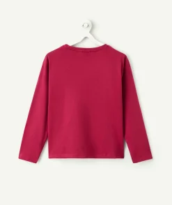Tee-shirt fille manches longues imprimé