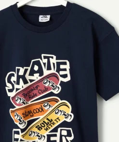Tee-shirt garçon imprimé skate