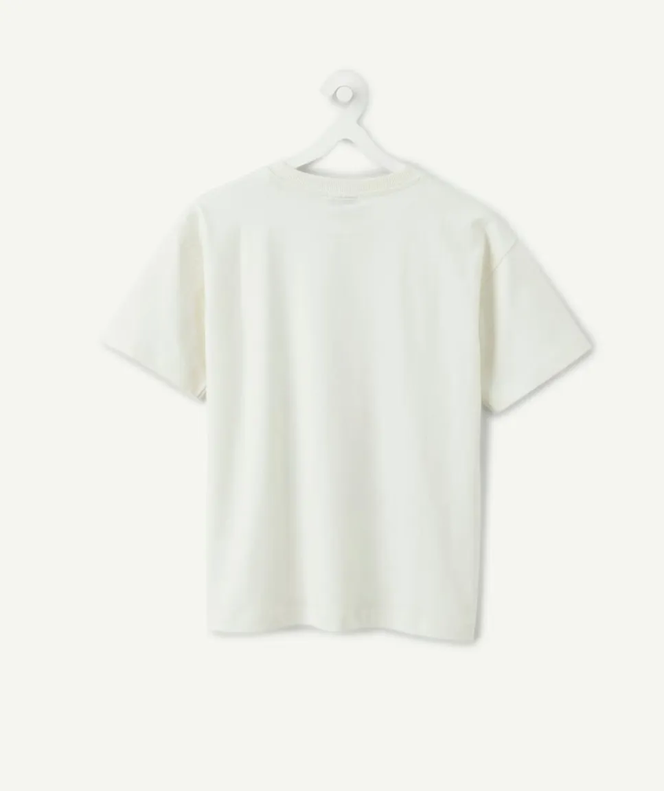 Tee-shirt garçon manches courtes imprimé basket