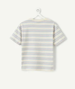 Tee-shirt garçon rayé manches courtes