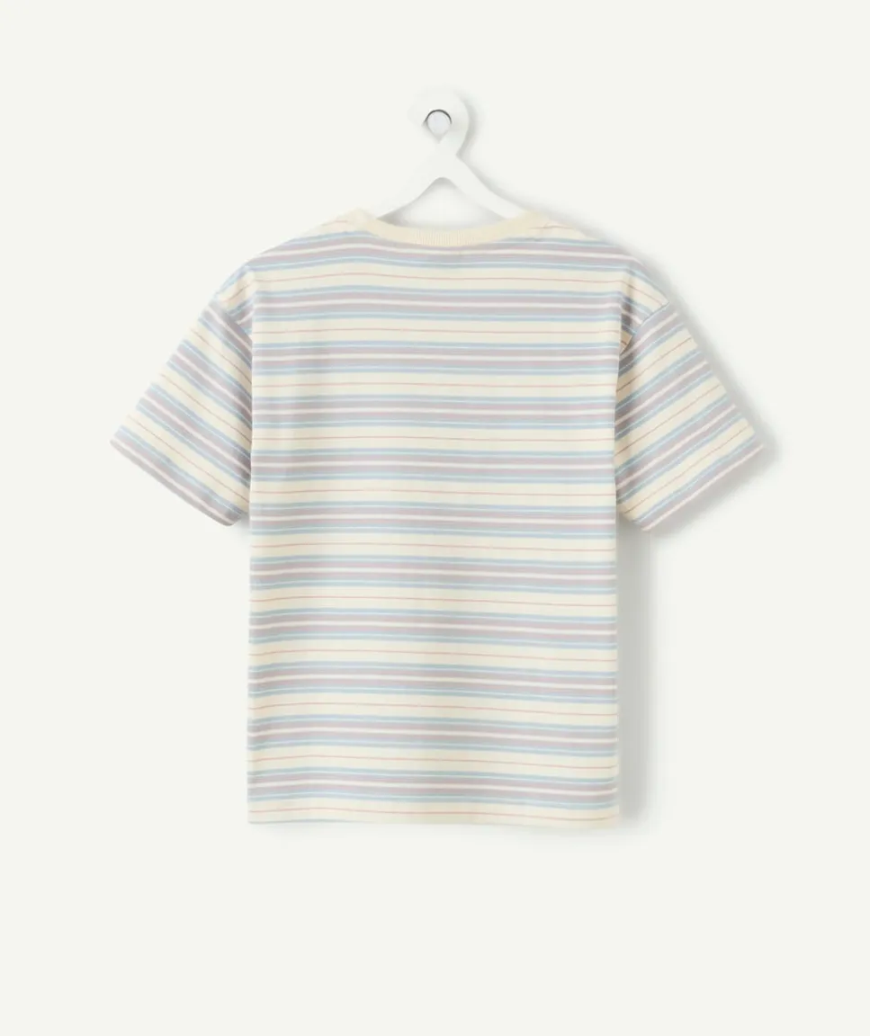 Tee-shirt garçon rayé manches courtes