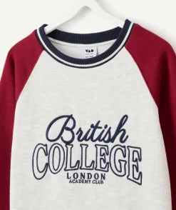 Tee-shirt manches longues garçon oversize imprimé