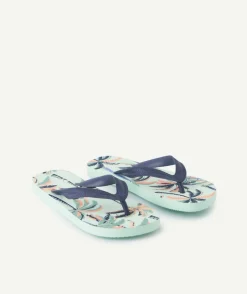 Tongs fille imprimé tropical