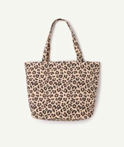 Tote bag fille imprimé léopard
