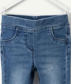 Tregging bébé fille denim usé