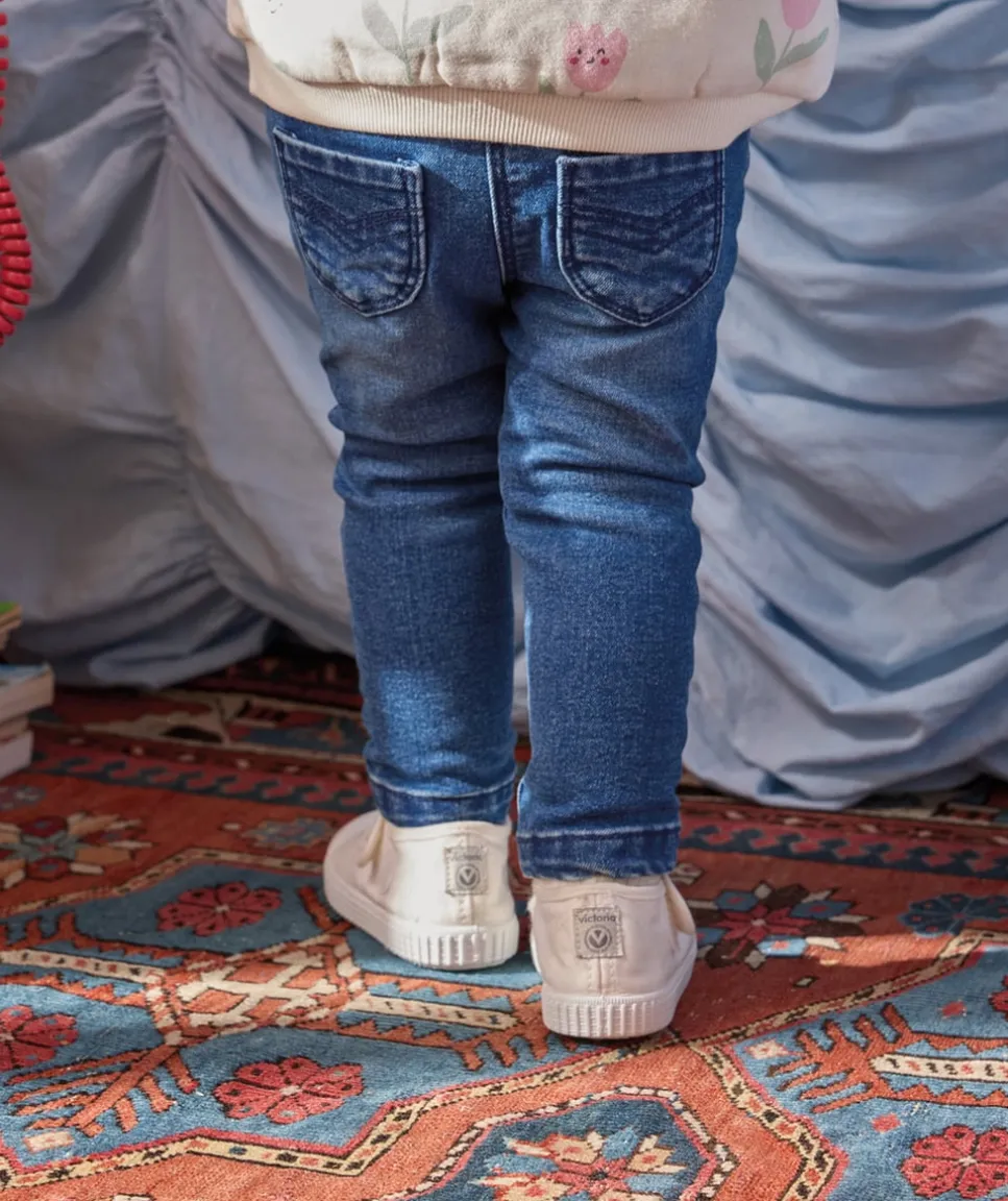 Tregging bébé fille denim usé