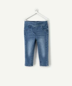Tregging bébé fille denim usé