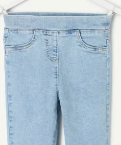 Tregging fille denim bleu clair