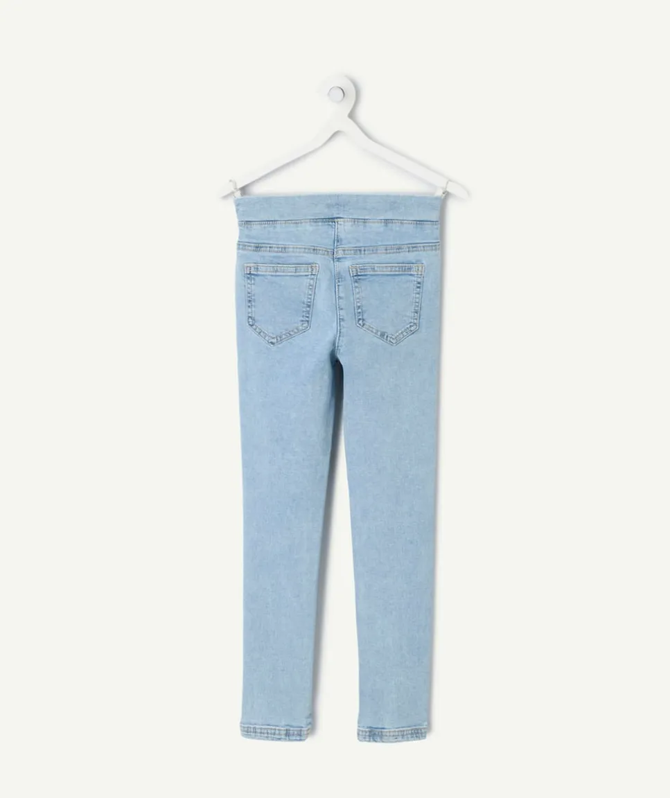 Tregging fille denim bleu clair
