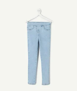 Tregging fille denim bleu clair