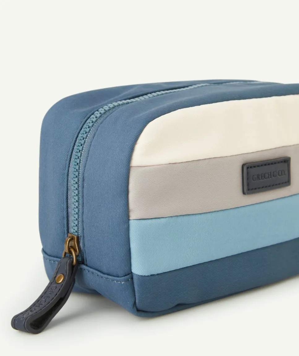 Trousse bleue imperméale enfant en fibres recyclées
