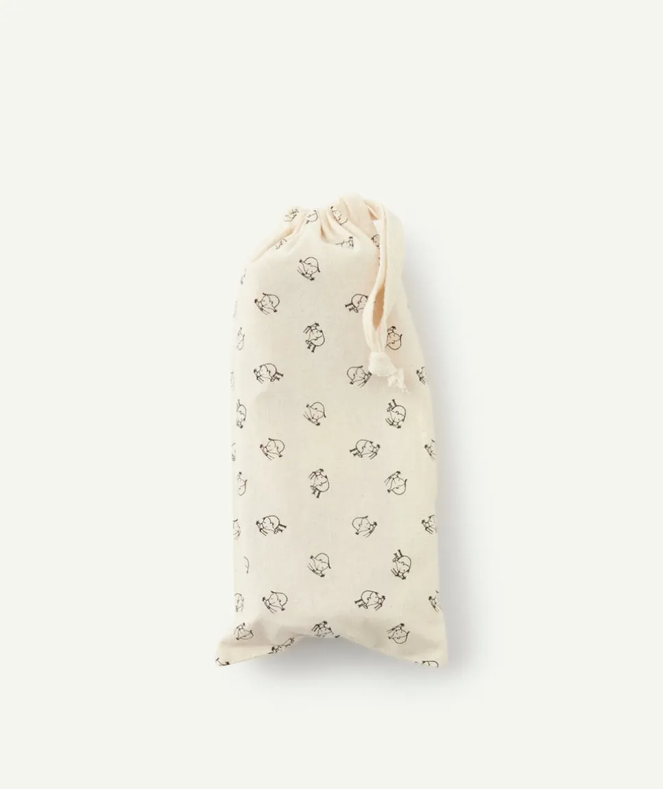 Trousse double compartiment fille imprimé fleuri