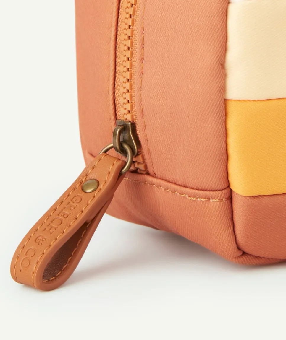 Trousse orange imperméale enfant en fibres recyclées