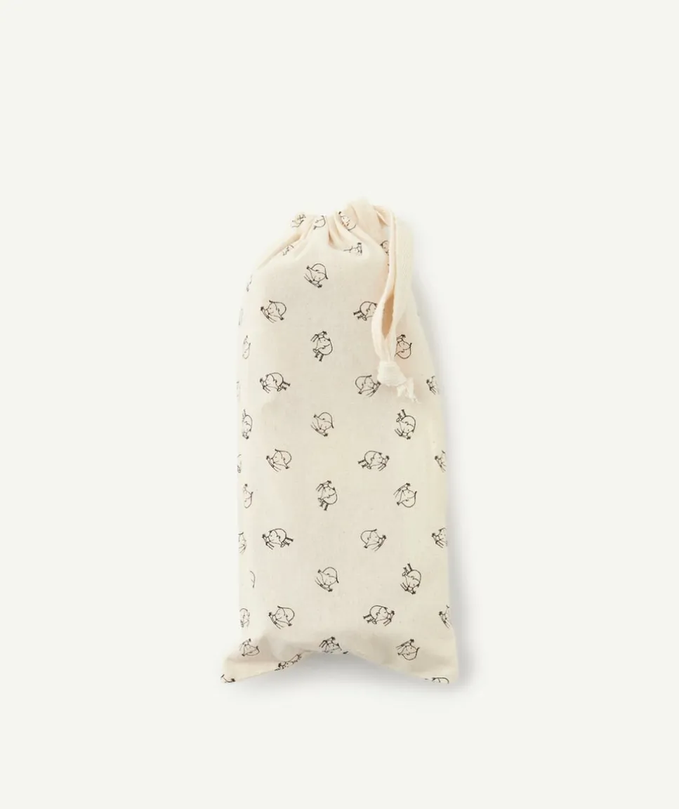 Trousse pour l'ecole bleue imprimé lune
