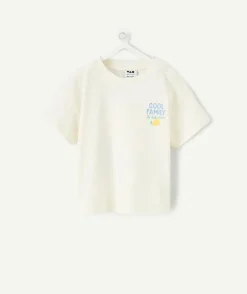 T-shirt bébé écru imprimé citrons message
