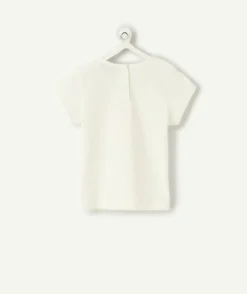T-shirt bébé fille blanc imprimé