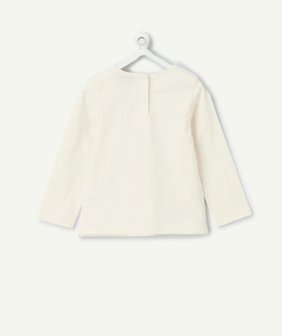 T-shirt bébé fille blanc imprimé amour