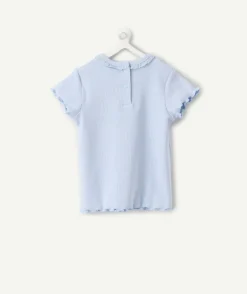 T-shirt bébé fille bleu