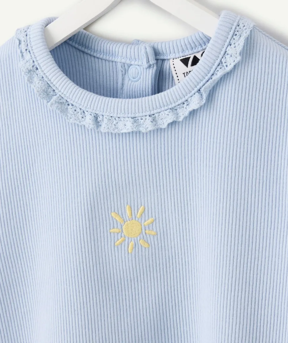 T-shirt bébé fille bleu