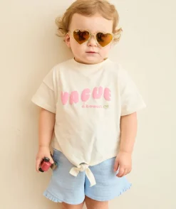T-shirt bébé fille écu imprimé