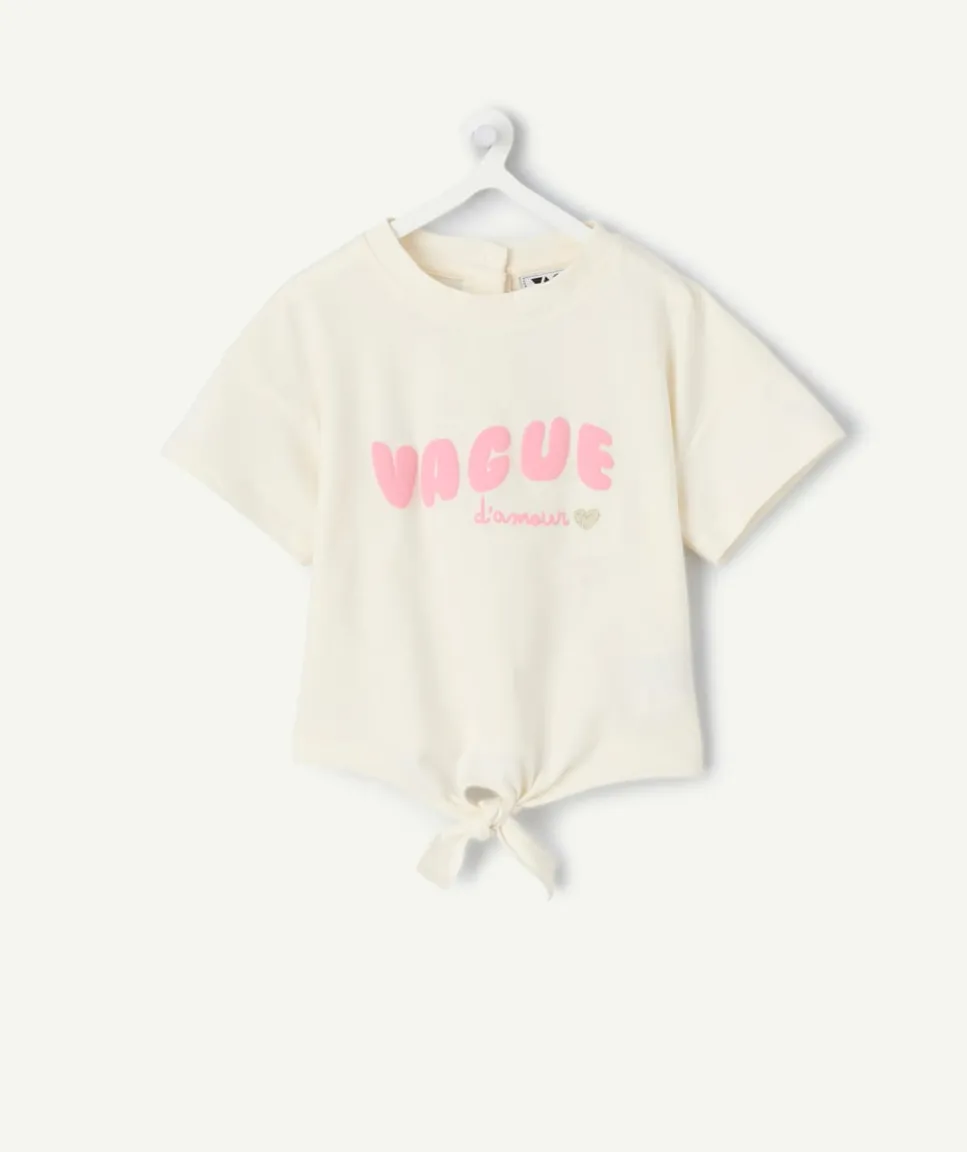 T-shirt bébé fille écu imprimé