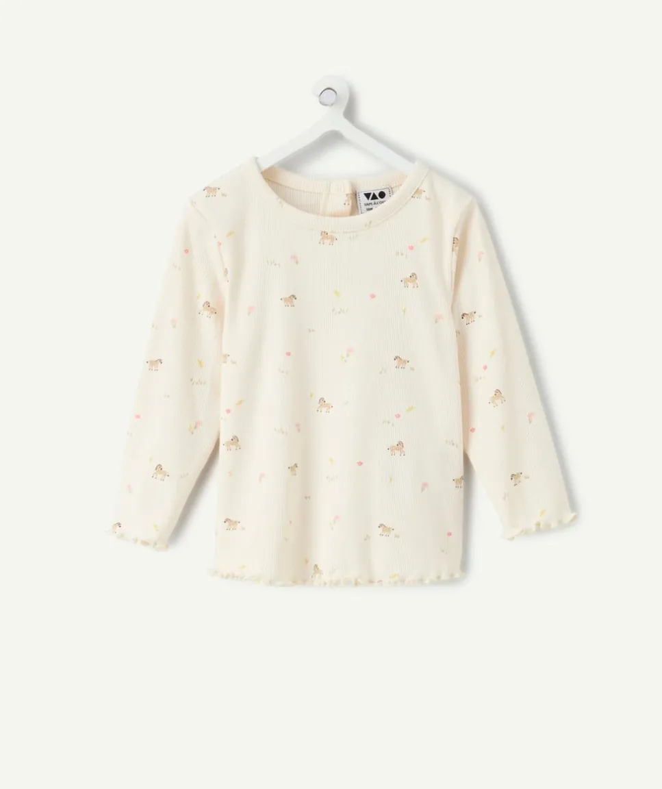 T-shirt bébé fille imprimé animal