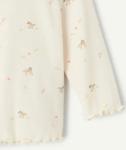 T-shirt bébé fille imprimé animal