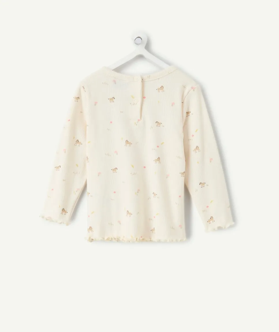 T-shirt bébé fille imprimé animal
