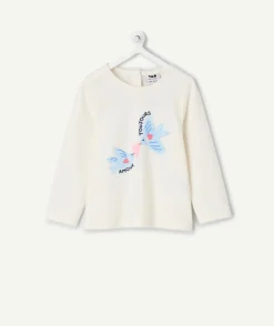 T-shirt bébé fille imprimé blanc