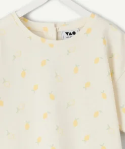 T-shirt bébé fille imprimé citron
